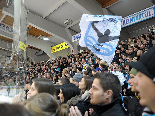 Zahlreiche Fans in Linz, Liwest Black Wings Linz vs Moser Medical Graz99ers