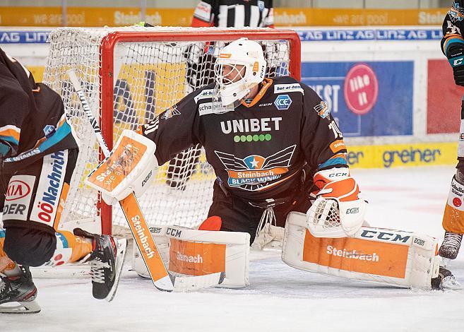 Tormann David Kickert (Steinbach Black Wings 1992) Black Wings Linz vs Spusu Vienna Capitals, Eishockey, Bet at Home ICE Hockey League