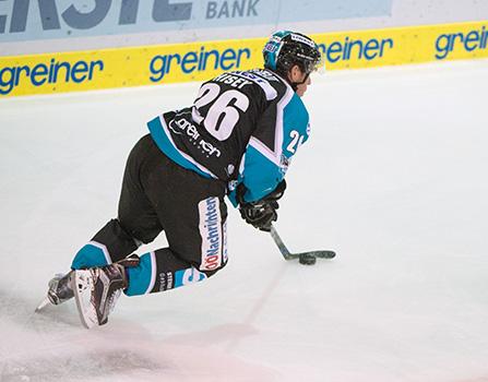 Rob Hisey (EHC Liwest Black Wings Linz), EHC Liwest Black Wings Linz vs Graz 99ers