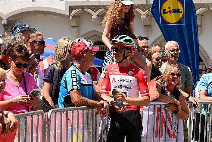 Führender in der Gesamtwertung, Rotes Skoda Trikot, Gregor Mühlberger (AUT, Austria), 4. Etappe von Steyr nach Steyr, 170,5km, Tour of Austria