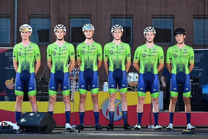 Team Slowenien  1. Etappe,  51. Int. Oberösterreich Junioren Rundfahrt, Marchtrenk - Marchtrenk