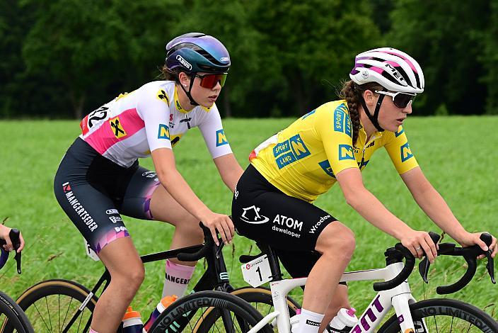 Im Gelben Trikot der Gesamtführenden Malwina Mul (POL, MAT Atom Deweloper Wroclaw), 07.06.2025 07.06.2025 Rad 2 Etappe Sportland NOE Kids Tour