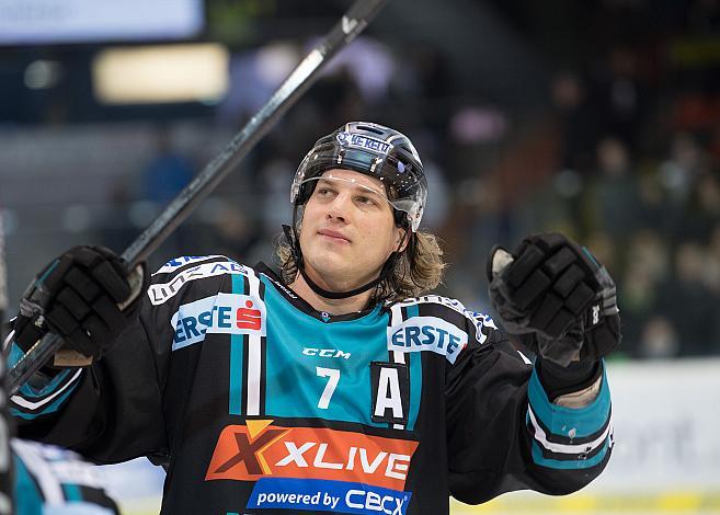 Brian Lebler (EHC Liwest Black Wings Linz) EHC Liwest Black Wings Linz vs Dornbirn Bulldogs