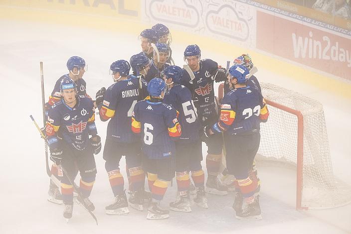 Budweis feiert den Sieg in Linz  Steinbach Black Wings Linz vs Motor Ceske Budejovice, Win2day ICE Hockey League