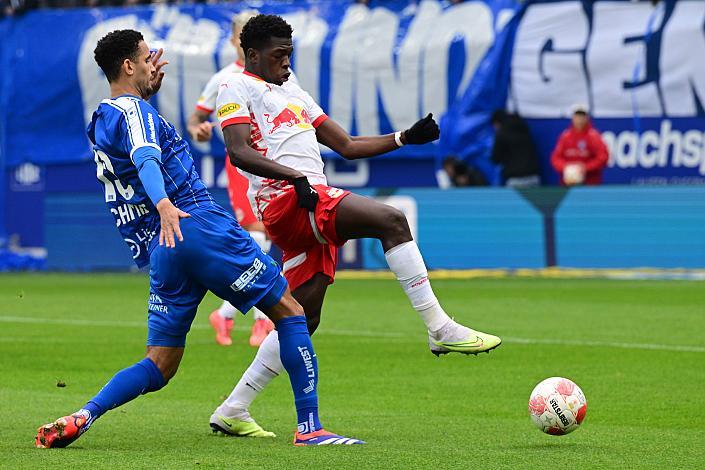 Alexander Schmidt (FC Blau-Weiß Linz), Lucas Gourna-Douath (FC Red Bull Salzburg)6 Blau Weiss Linz vs Red Bull Salzburg  Admiral Bundesliga, 2024 - 2025