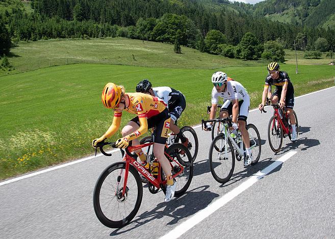 Sindre  Kulset (NOR, Uno-X Pro Cycling Team), Maceij Paterski (POL, Voster ATS Team), Kim Alexander Heiduk (GER, Team Lotto Kern Haus)  3. Etappe Traun - Hinterstoder, Int. Raiffeisen Oberösterreich Rundfahrt UCI Kat. 2.2