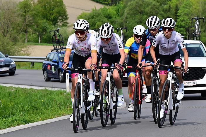 Elisa Winter (AUT, Union Raiffeisen Radteam Tirol), Amelie Cooper (GBR, Union Raiffeisen Radteam Tirol), Franziska Ehrenreich (AUT, Union Raiffeisen Radteam Tirol) Road Cyling League Austria, Damen Elite, U23, Road Cycling League Austria, 62. Raika Kirschbluetenrennen, Wels, Oberösterreich