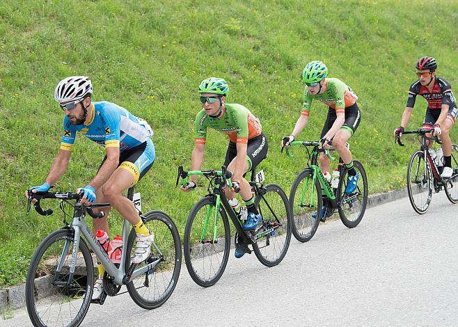  Markus Eibegger (AUT, Team Felbermayr Simplon Wels) , Timon Loderer (GER, Hrinkow Advarics Cycleang), Nils Friedl (AUT, Hrinkow Advaraics Cycleang Team), Andreas Umhaller (AUT, My Bike Stevens)