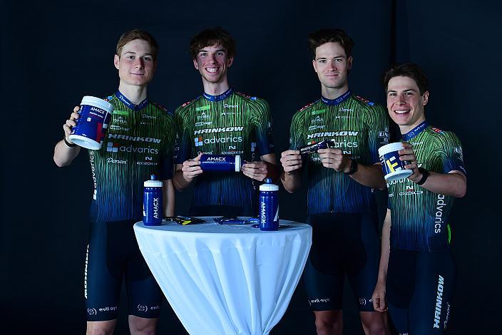 AMACX Nahrung,  Valentin Poschacher (AUT, Hrinkow Advarics), Richard Riska (SVK, Hrinkow Advarics), Dominik Hödlmoser (AUT, Hrinkow Advarics), Ayden Jordan (AUT, Hrinkow Advarics), Teampräsentation, Steyr, Team Hrinkow Advarics Cycleang, UCI Continental Team,