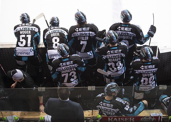 Die Spielrbank EHC Liwest Black Wings Linz vs EKHL Medvescak Zagreb
