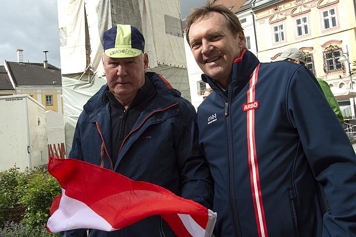 Rudi Kretz Radsportlegende und Thomas Harruck (ArbÃ¶)