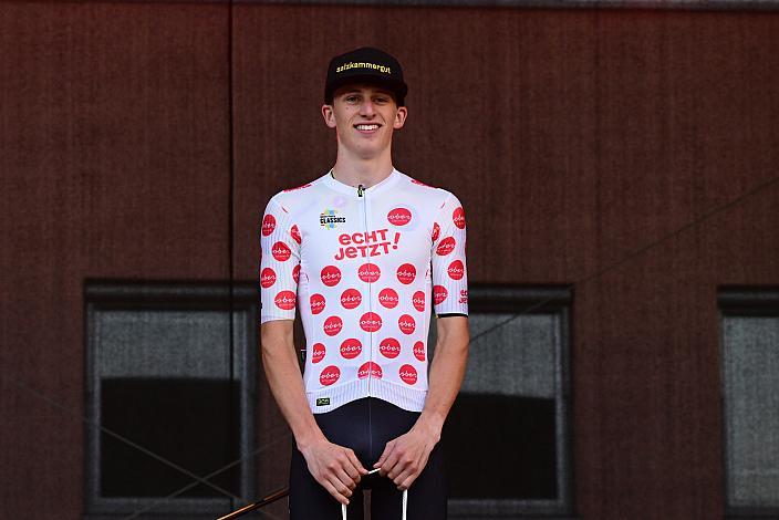 Bergtrikot Michael Hettegger (AUT, Öberösterreich), 1. Etappe,  51. Int. Oberösterreich Junioren Rundfahrt, Marchtrenk - Marchtrenk