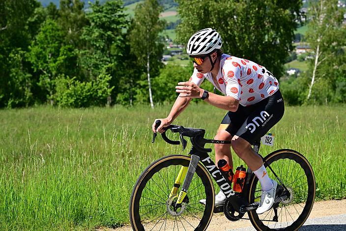 Josef Dirnbauer (AUT, Cycling Team Schwingshandl) im Bergtrikot 3. Etappe Bad Schallerbach - Aigen - Schlägl, 15. Int. Raiffeisen OÖ-Radrundfahrt UCI Kat. 2.2