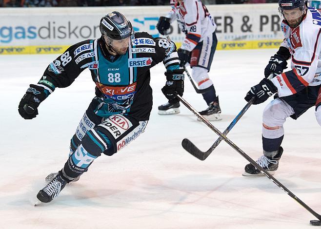 Dan DaSilva (EHC Liwest Black Wings Linz)  EHC Liwest Black Wings Linz vs KHL Medvescak Zagreb, 3. Viertelfinale