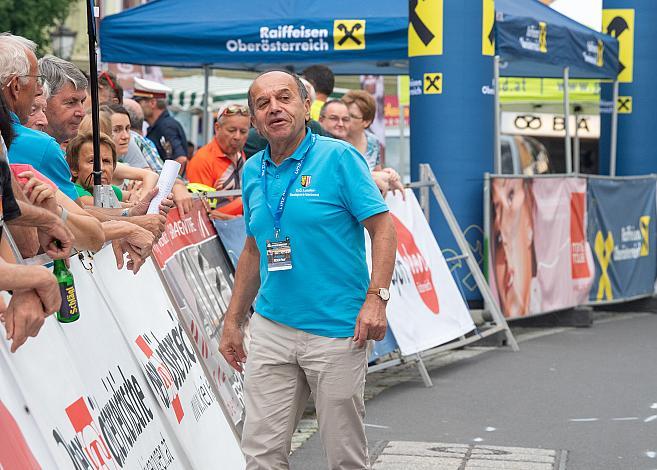 Paul Resch (Präsident LRV Oberösterreich) 46. Int. Keine Sorgen,  Junioren Rundfahrt UCI Kat. MJ 2.1, 2. Etappe Rohrbach - Rohrbach