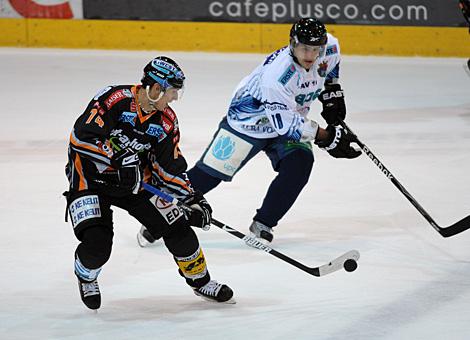 Daniel Oberkofler, Liwest Black Wings Linz stuermt.