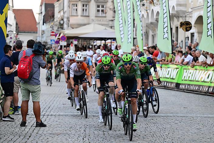 Team Hrinkow Advarics in der Führung beim 28. Int. ASVÖ - HRINKOW City Kriterium Steyr, Herren Elite, ÖRV, Radsport, Mountainbike, ELITE Rennrad