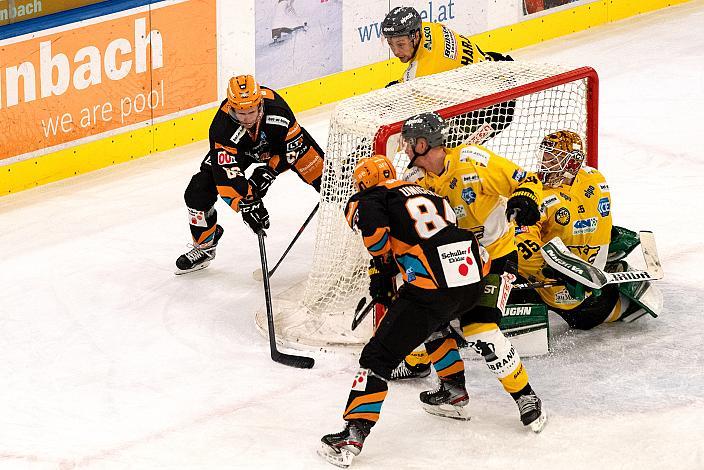 Stefan Gaffal (Steinbach Black Wings Linz) erzielt das 1 zu 0, Steinbach Black Wings Linz vs HC Pustertal Wölfe, bet-at-home ICE Hockey League