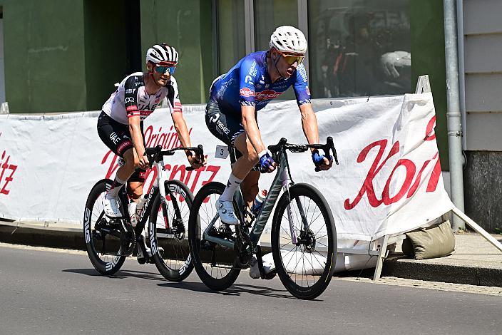 v.l. Felix Grossschartner (AUT, UAE Team Emirates - XRG), Sieger Michael Gogl (AUT, Alpecin - Premier Tech)