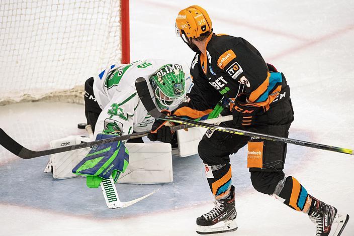 Will Pelletier (Steinbach Black Wings Linz) erzielt das 1 zu 0 Steinbach Black Wings Linz vs HK SZ OLIMPIJA, bet-at-home ICE Hockey League