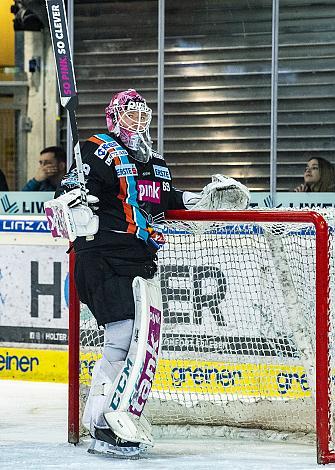 Tormann Paul Mocher (EHC Liwest Black Wings Linz), Eishockey,  EHC Liwest Black Wings Linz vs AV 19 Szekesfehervar