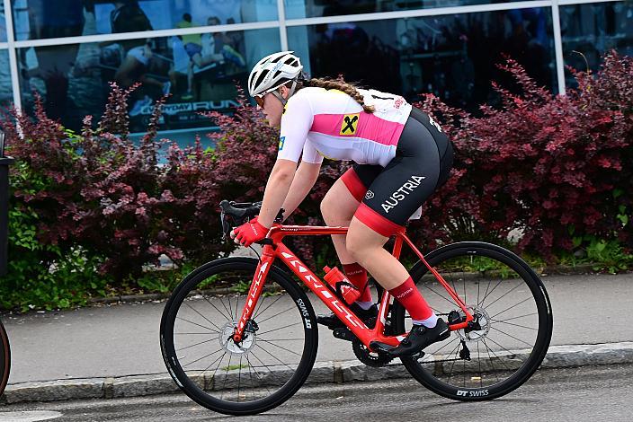 Lea Sophie Unterköfler (AUT),  Beste Dame U17 Marc Hierschläger (AUT) Gesamtführender U15,  30.05.2024 Rad 1b Etappe Sportland NOE WOMENS  KIDS Tour