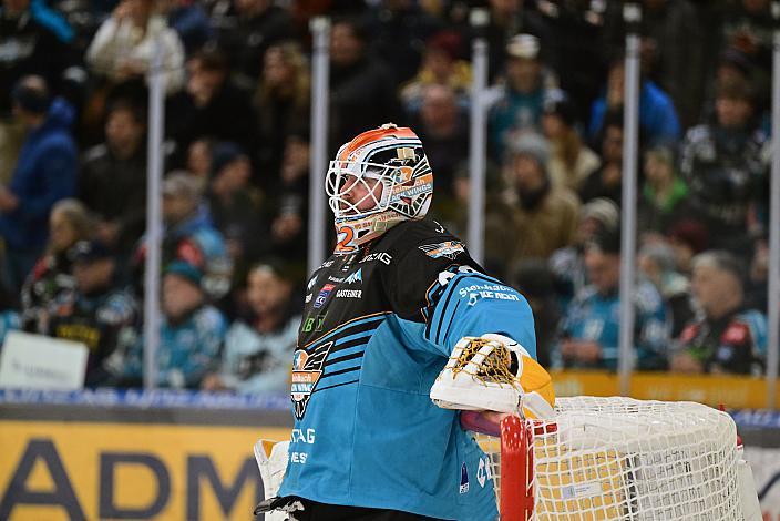 Tormann Rasmus Tirronen (Steinbach Black Wings Linz) 23. Runde ICE, Steinbach Black Wings Linz vs HCB Suedtirol Alperia, Linz AG Eisarena 