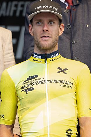 Daan Soete (BEL, Team Deschacht - Group Hens - Containers Maes) im Gelben Trikot des Gesamtführenden, Wels Max.Center - Amag Ranshofen,  Int. Raiffeisen Oberösterreich Rundfahrt UCI Kat. 2.2