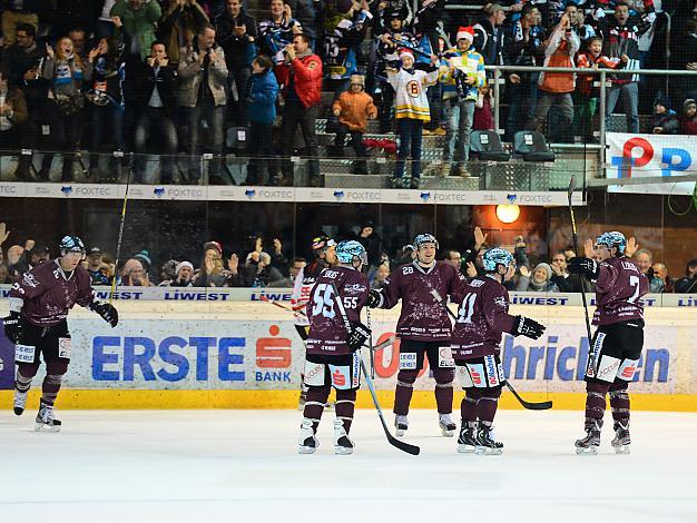 Brian Lebler, Linz jubelt, EHC Liwest Black Wings Linz vs HC Orli Znojmo