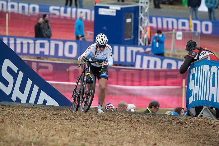 Siegerin Zoe Backstedt (GBR) Juniorinnen, UCI Cyclocross World Cup, Tabor CZ