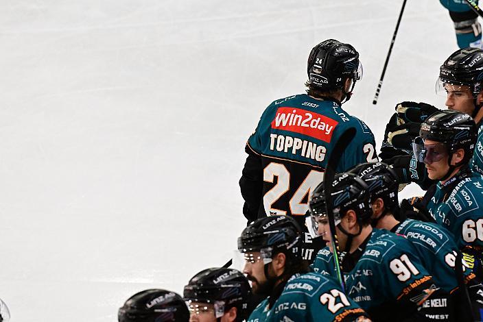 Kyle Topping (Steinbach Black Wings Linz) 4. Runde ICE, Steinbach Black Wings Linz vs Pioneers Vorarlberg, Linz AG Eisarena 