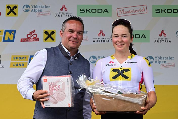 Beste Nachwuchsfahrerein im Raiffeisentrikot Leni Burger (GER, Deutschland), Amstetten-Amstetten, Sportland NÖ women tour
