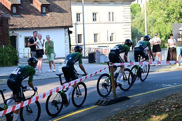 Team Hrinkow Advarics in der Führung beim 28. Int. ASVÖ - HRINKOW City Kriterium Steyr, Herren Elite, ÖRV, Radsport, Mountainbike, ELITE Rennrad