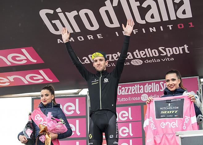 im Rosa Trikot des Gesamtführenden Simon Yates (GBR, Mitchelton-Scott) San Vito al Tagliamento -  Monte Zoncolan 186km
im Rosa Trikot des GesamtfÃ¼hrenden Simon Yates (GBR, Mitchelton-Scott) San Vito al Tagliamento -  Monte Zoncolan 186km