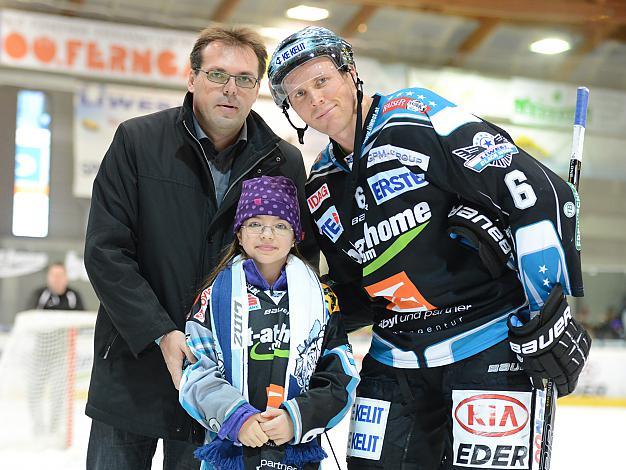 Spieler des Abends, Andy Hedlund, EHC Liwest Black Wings Linz vs KHL Medvescak Zagreb