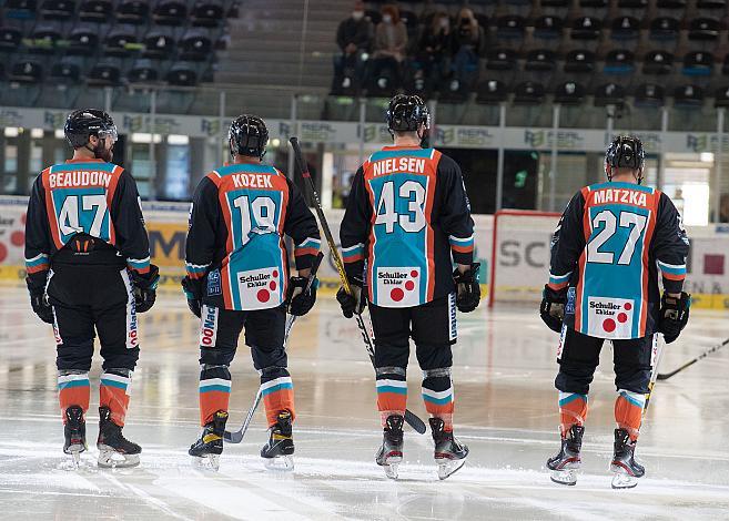 Das Team der Black Wings 1992 Black Wings Linz vs EC VSV, Eishockey, Bet at Home ICE Hockey League