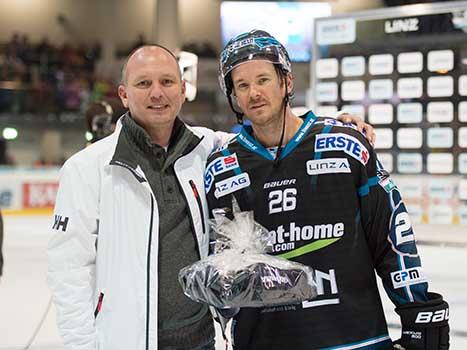 Spieler des Abends, Rob Hisey, Linz EHC Liwest Black Wings Linz vs EC VSV