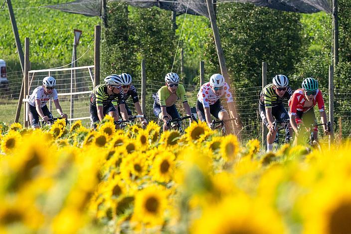 Die Ausreisser mit 3. Platz Benjamin Eckerstorfer (AUT, Team Österreich), Viggo Moore (USA, Lux/CTS p/b Specialized) Etappensieger, 2. Platz Frank Aron Ragilo (EST, Cannibal Team), 1B Etappe Int. "Keine Sorgen" Junioren Rundfahrt UCI Kat. 2.1 MJ