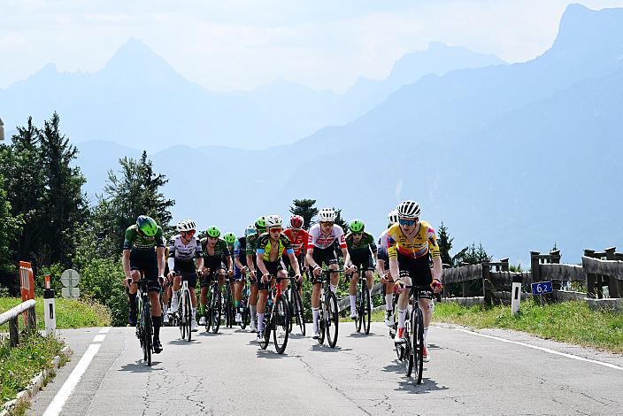 Colin Chris Stüssi (SUI, Team Vorarlberg) führt das Feld an, Herren Elite, U23, Road Cycling League Austria, Gaisbergrennen Salzburg