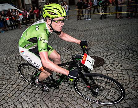 Dominik Hrinkow (AUT, Hrinkow Advarics Cycleang Team) gewinnt in Steyr