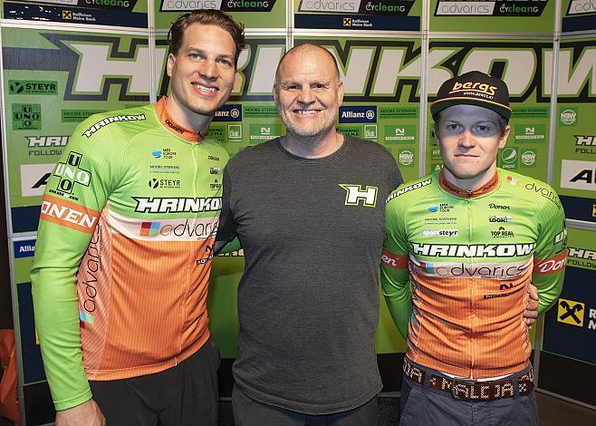 Brian Lebler (EHC Liwest Black Wings Linz)  MTB, Mountainbike, Alexander Hrinkow (Hrinkow Advarics Cycleang Team), Dominik Hrinkow (AUT, Hrinkow Advarics Cycleang Team)