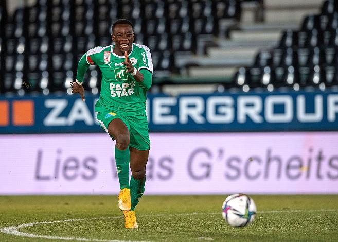 Kelvin Yeboah (WSG Swarovski Tirol), Lask vs WSG Swarovski Tirol, Fussball, Bundesliga