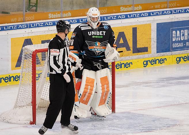 Tormann David Kickert (Steinbach Black Wings 1992) Black Wings Linz vs HC Innsbruck die Haie, Eishockey, Bet at Home ICE Hockey League