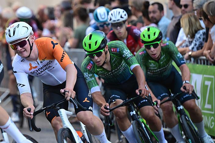 Raphael Kokas (AUT, Schwingshandl Intralogistics), Ayden Jordan (AUT, Hrinkow Advarics), Josef Dirnbauer (AUT, Hrinkow Advarics) Herren Elite, U23, Road Cycling League Austria, Altstadt Kriterium Graz 