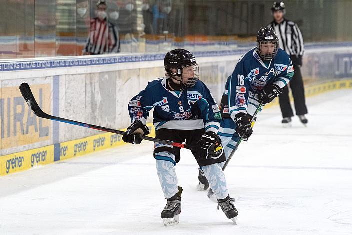 Johannes Aigner (Eishockey Akademie Oberösterreich), Bernhard Brandstetter (Eishockey Akademie Oberösterreich) Eishockey Akademie Oberösterreich vs EHC LustenauU16 Meisterschaft Oesterreich, U16 Nachwuchsliga, Eishockey,  