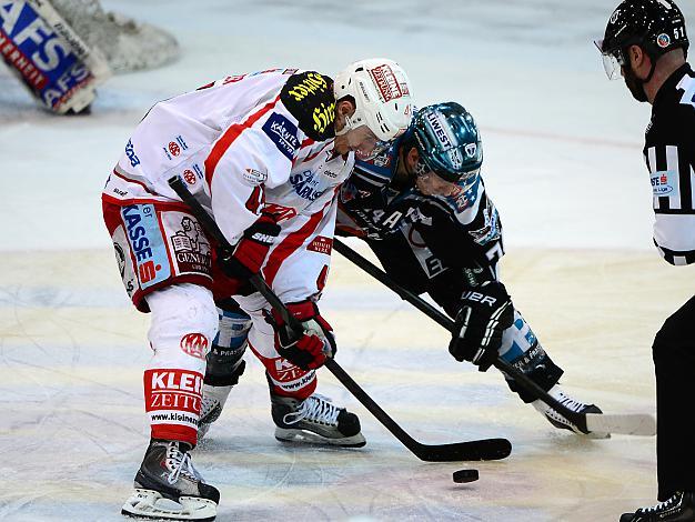 Daniel Oberkofler (Liwest Black Wings Linz) und David Schuller  (EC KAC), EHC Liwest Black Wings Linz vs EC KAC, Play-Offs, Semifinale 