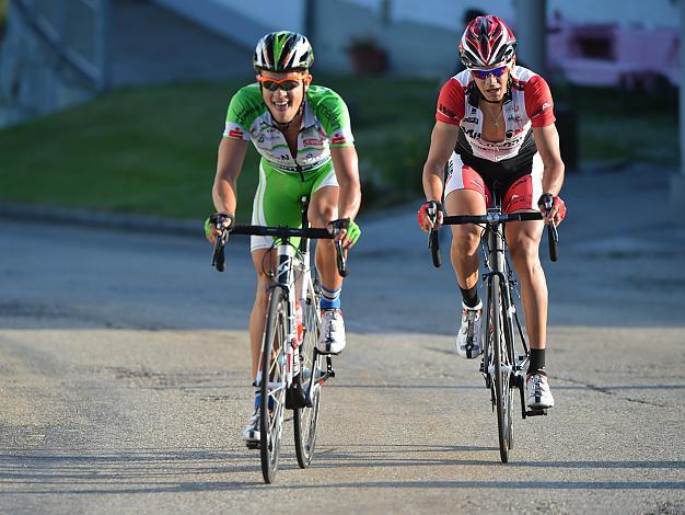 Riccardo Zoidl, Team Arboe Wels Gourmetfein und Martin Schoeffmann, Team WSA Viperbike, 1. Etappe, Linz Stahlwelt Aigen/Schlaegl
