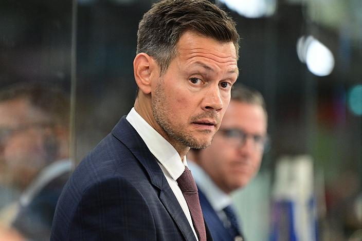 Head Coach Philipp Lukas (Steinbach Black Wings Linz) Testspiel, Steinbach Black Wings Linz vs HC Motor Ceske Budejovice , Linz AG Eisarena 