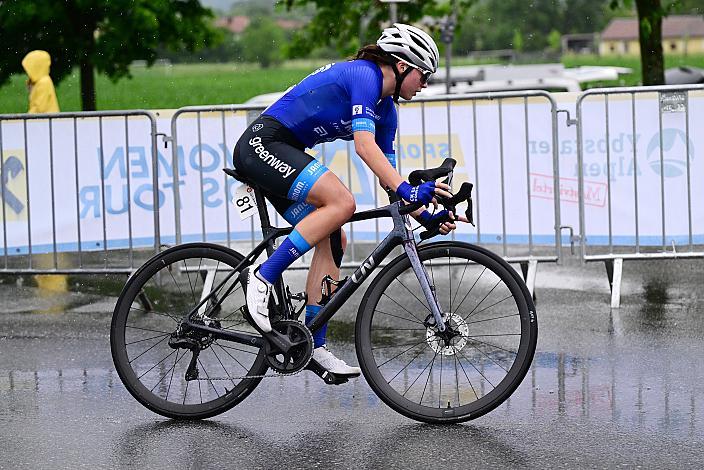 Podest U17, Mädchen Siegerin Karolina Hajdukova (SVK, CK EPIC Dohnany)  Zeitfahren Herzogenburg, 3. Etappe Sportland NOE Kids Tour