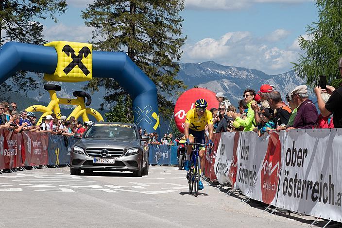 Michal Schlegel (CZE, Team Elkov Kasper) im Gelben Raiffeisen Trikot des Gesamtführenden 3. Etappe Traun - Hinterstoder, Int. Raiffeisen Oberösterreich Rundfahrt UCI Kat. 2.2